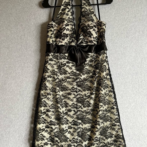 Delaru Womens Custom Dress Black Lace - Picture 2 of 10